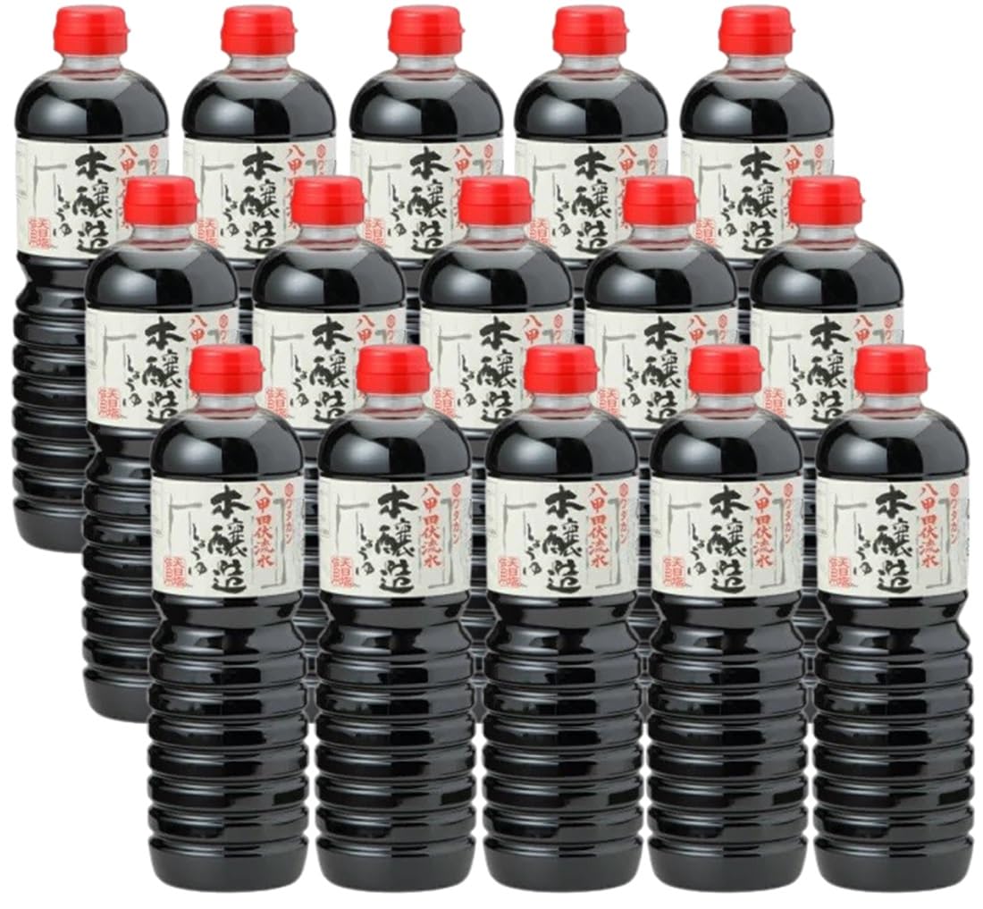 Wadakan Hakkoda underground water genuine brewed soy sauce 1L x 15