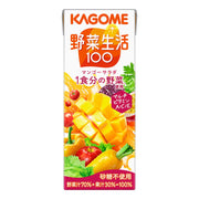 카고메 야채 생활 100 망고 샐러드 200ml 종이 팩×24개(설탕 미사용 멀티 비타민 A・C・E)