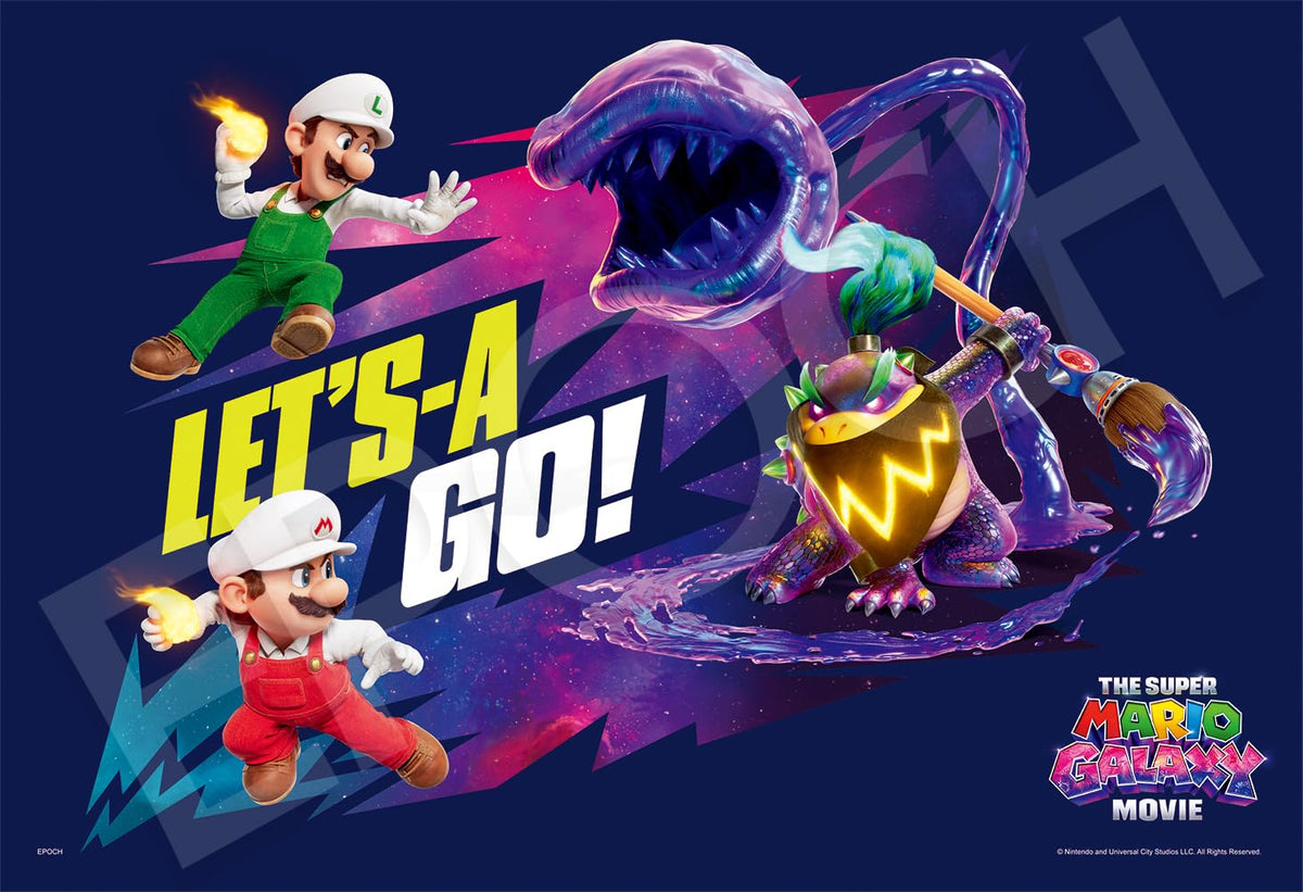 Câu đố ghép hình Epoch Bộ phim Super Mario Galaxy Mario & Luigi vs. Wonder Bowser Jr. 100 mảnh lớn 26 x 38cm Có keo kèm theo Vé tính điểm 26-508