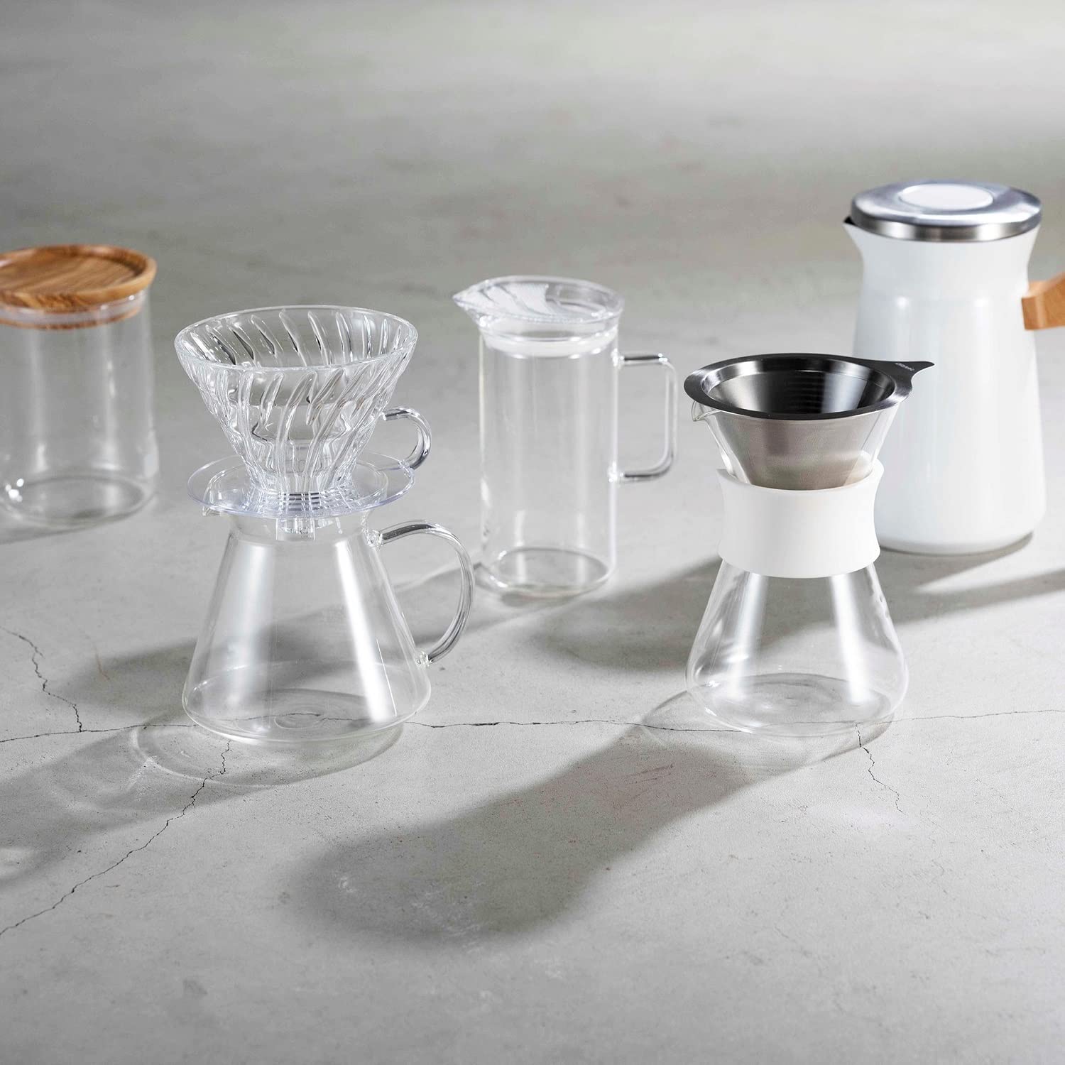 HARIO V60 Glass Brewing Kit Practical Capacity 600ml Server for 1~4 Cups Transparent JapanMade by S-VGBK-02-T