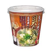 Marukome Cup Uogashi Yokocho Shellfish Dashi Instant Miso Soup 1 serving x 6 pieces For heat stroke prevention and nutritional supplementation