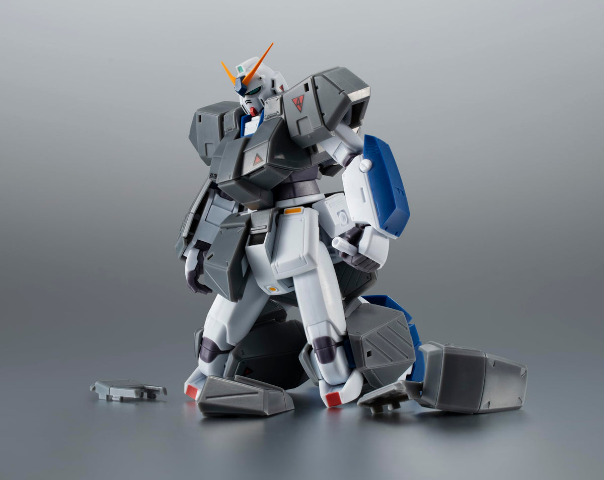 TAMASHII NATIONS ROBOT Spirits Mobile Suit Gundam 0080 War in the Pocket <SIDE MS> RX-78NT-1 Gundam NT-1 & Chobham Armor ver. A.N.I.M.E. ประมาณ ฟิกเกอร์ที่สามารถเคลื่อนย้ายได้ทาสี ABS และ PVC ขนาด 125 มม