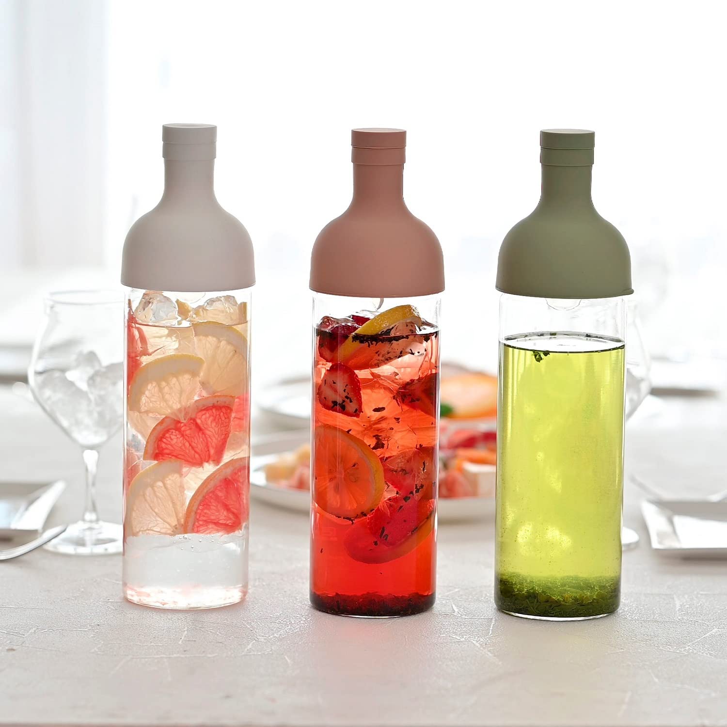 HARIO(하리오) 필터 인보틀 실용 용량 750ml 스모키 핑크 일본제 FIB-75-SPR