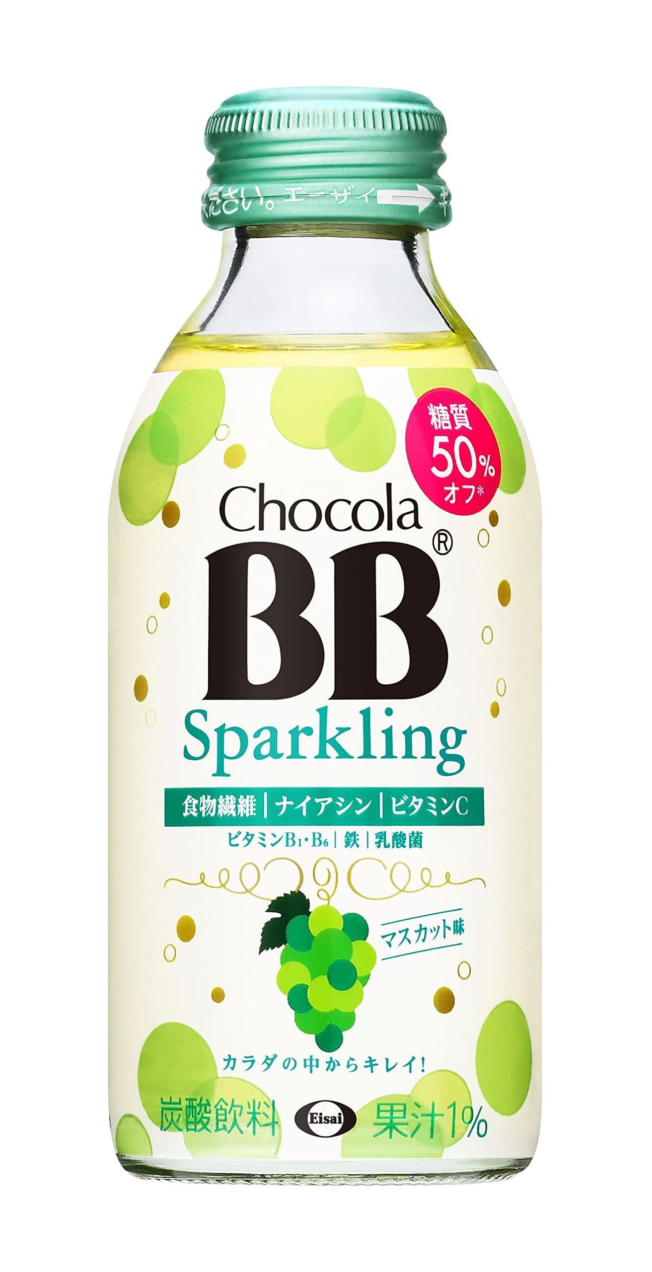 초콜릿 BB 스파클링 무스카트 맛 140mL×24개[영양기능식품(니아신)]