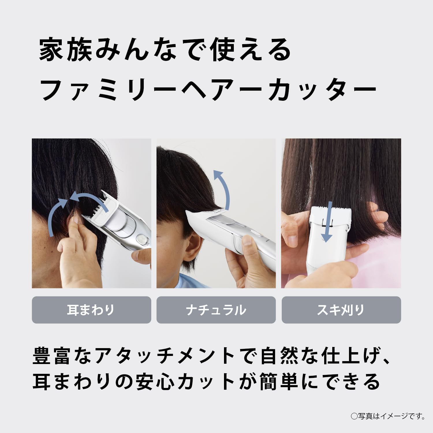 Released in 2024 Panasonic Hair Clipper Hair Cutter Family Type Rechargeable AC Type Silver ER-GF82-S