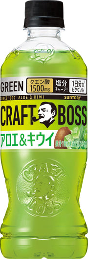 산토리 보스 BOSS 크래프트 보스 알로에 & 키위 과즙이 들어간 비타민 B6 구연산 열사병 대책 500ml×24개