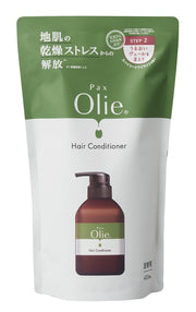 PAX Olie 팩스 올리 헤어 컨디셔너 리필용 400ml 비누 샴푸용 트리트먼트 무첨가 민감 피부용 천연 유래 100% 태양 유지 유기
