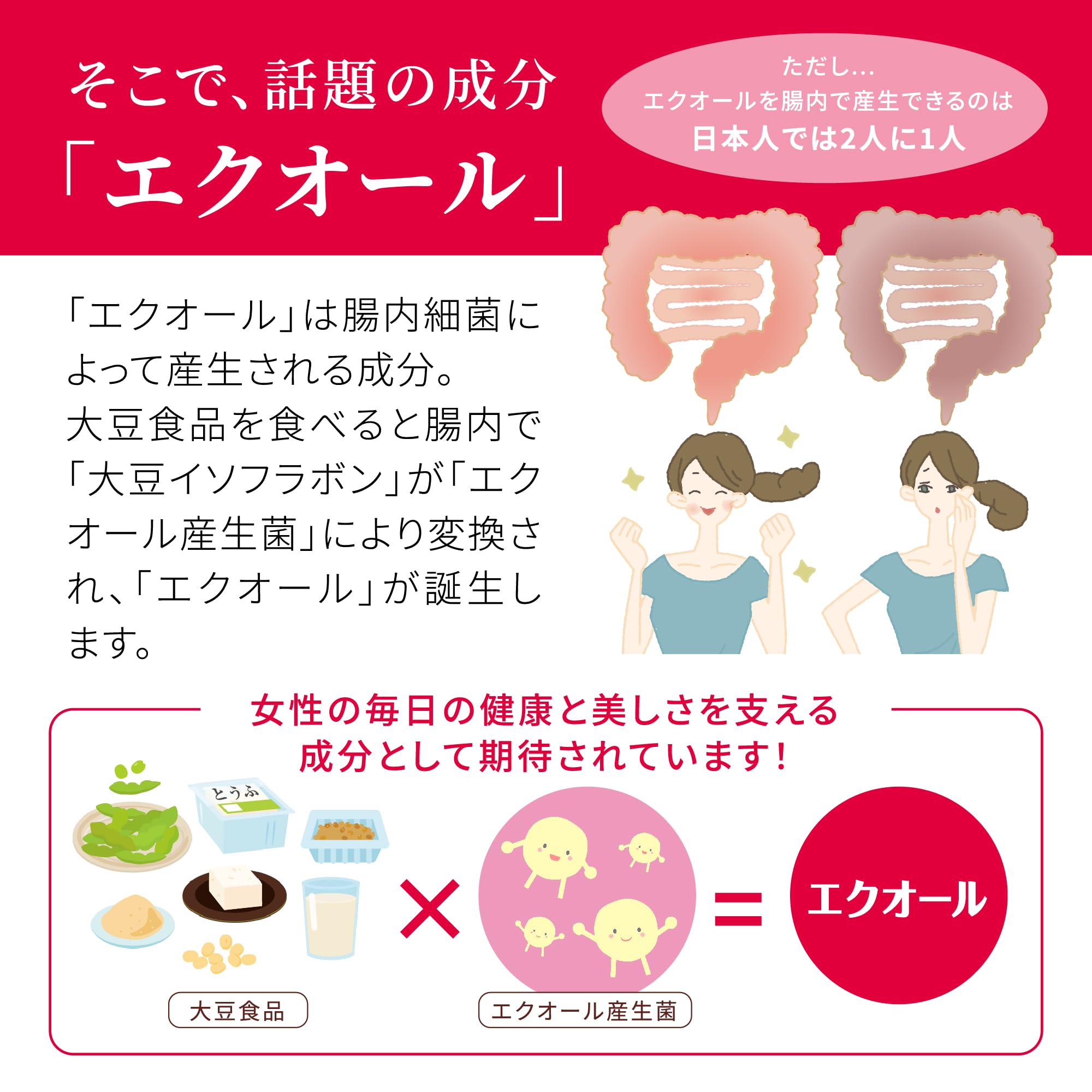 Kobayashi Pharmaceutical's nutritional supplement Mother of Life Equol Supplement [1 tablet per day (estimate) Fermented soy isoflavone supplement] [Nutritional supplement / 30 tablets / approximately 30 days supply]