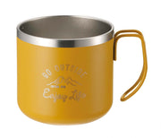 CAPTAIN STAG Mug Cup Double Stainless Steel Vacuum Insulated Heat/Cold 350ml Yellow Monte UE-3434