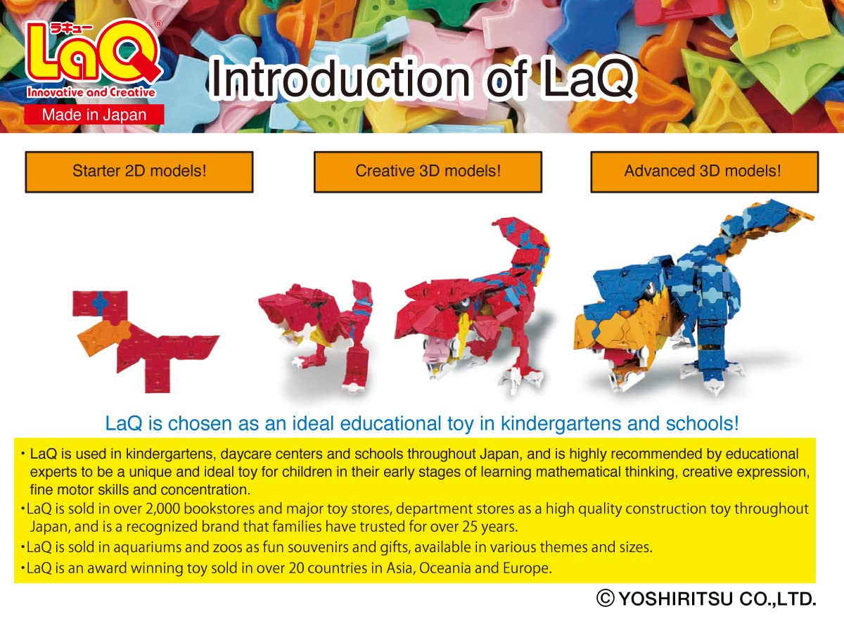 Yoshiritsu LaQ Educational Toy Block Toy Basic 400/First Set (400pcs) L007940
