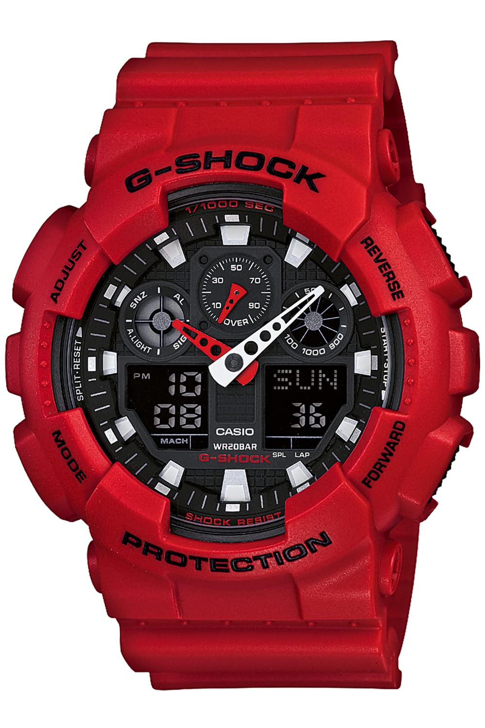 [Casio] G-Shock Watch [Domestic Genuine Product] GA-100B-4AJF Men's Red