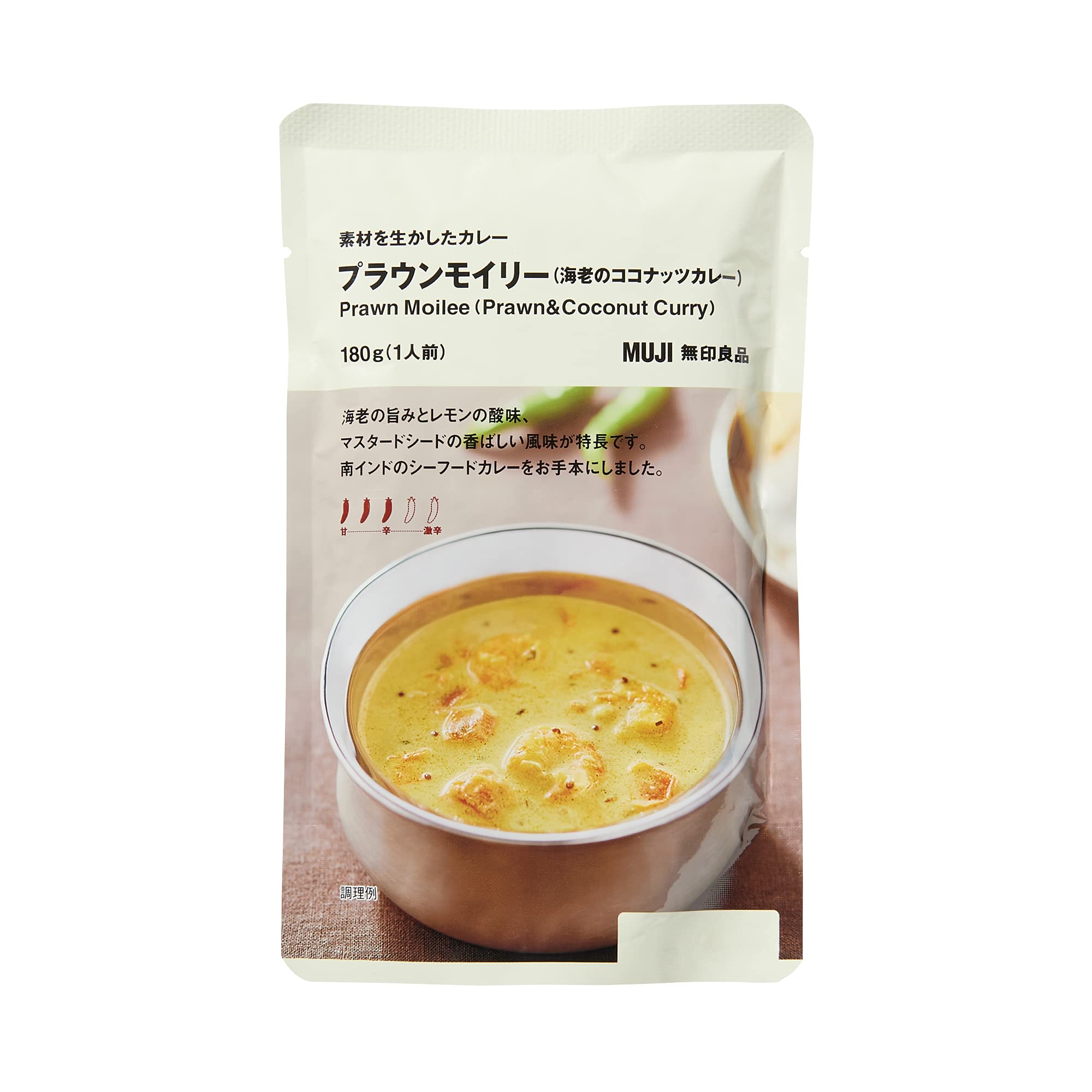 MUJI Curry that makes use of the best ingredients Prawn Moily (coconut curry with shrimp) 180g (1 serving) 44598047