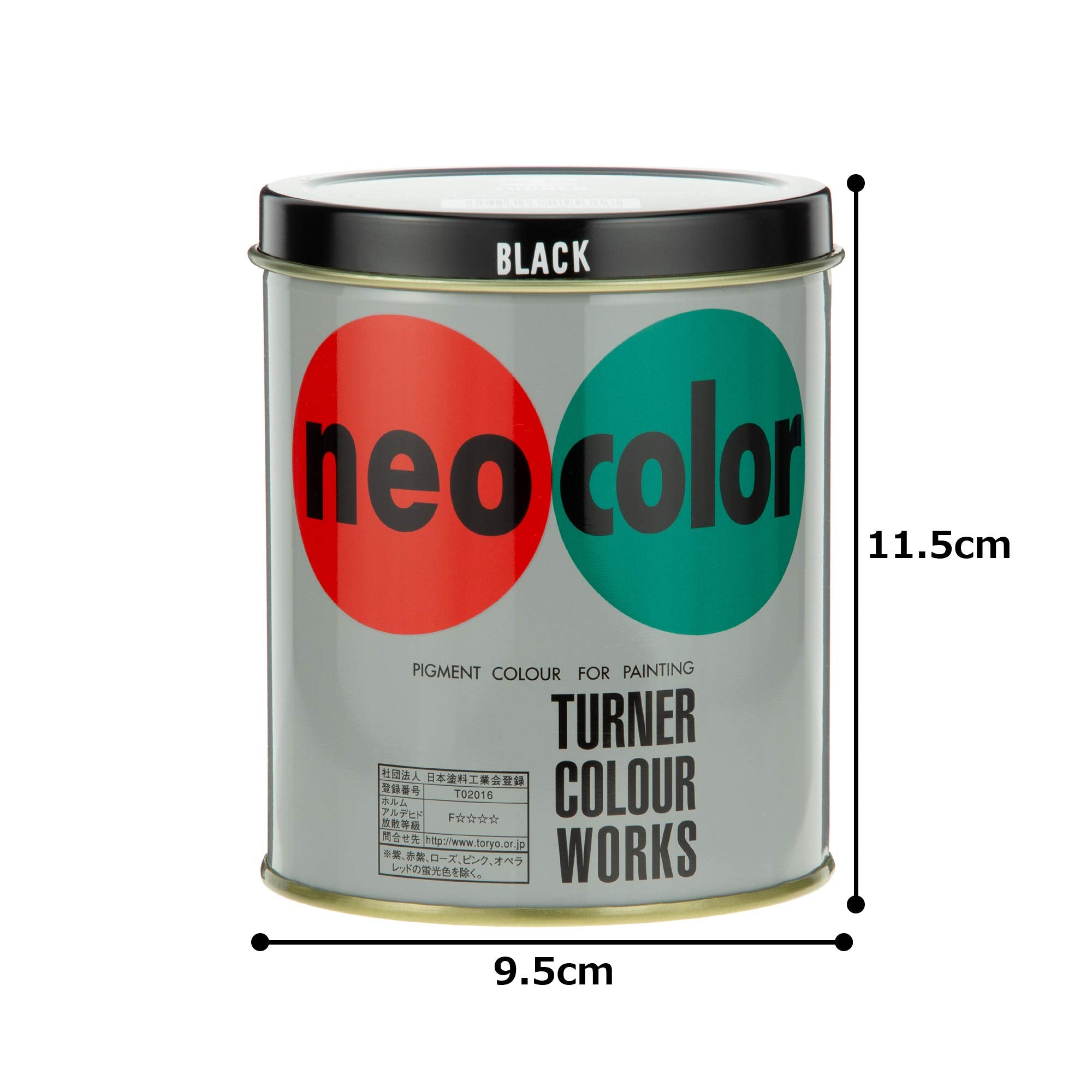 Turner Color Acrylic Paint Neo Color Black NC60031 600ml