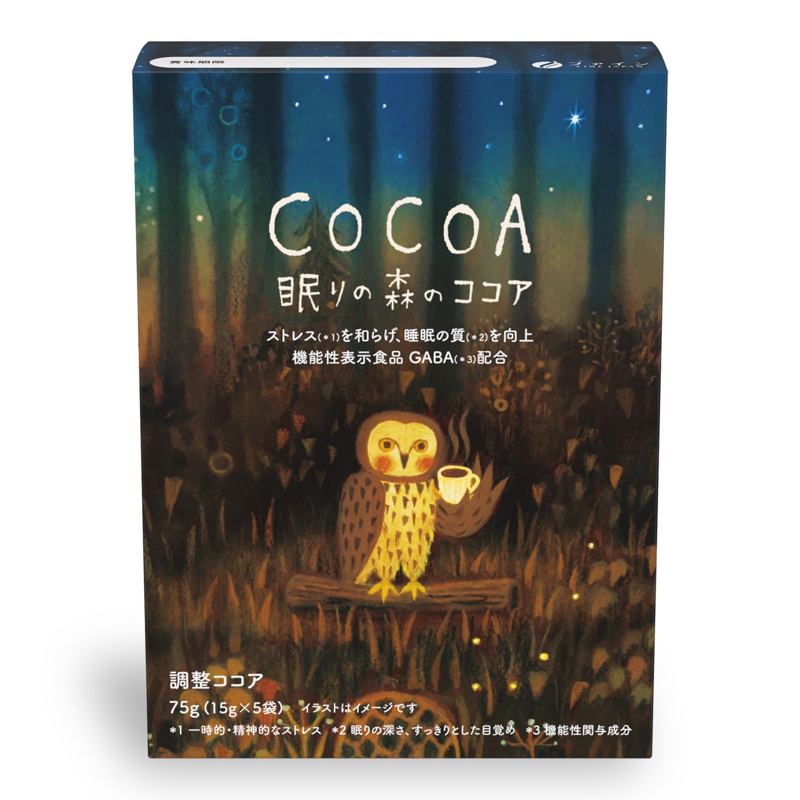 FINE JAPAN [Food with functional claims] Sleeping Forest Cocoa 5 packets GABA 100mg Glycine 100mg Domestic production