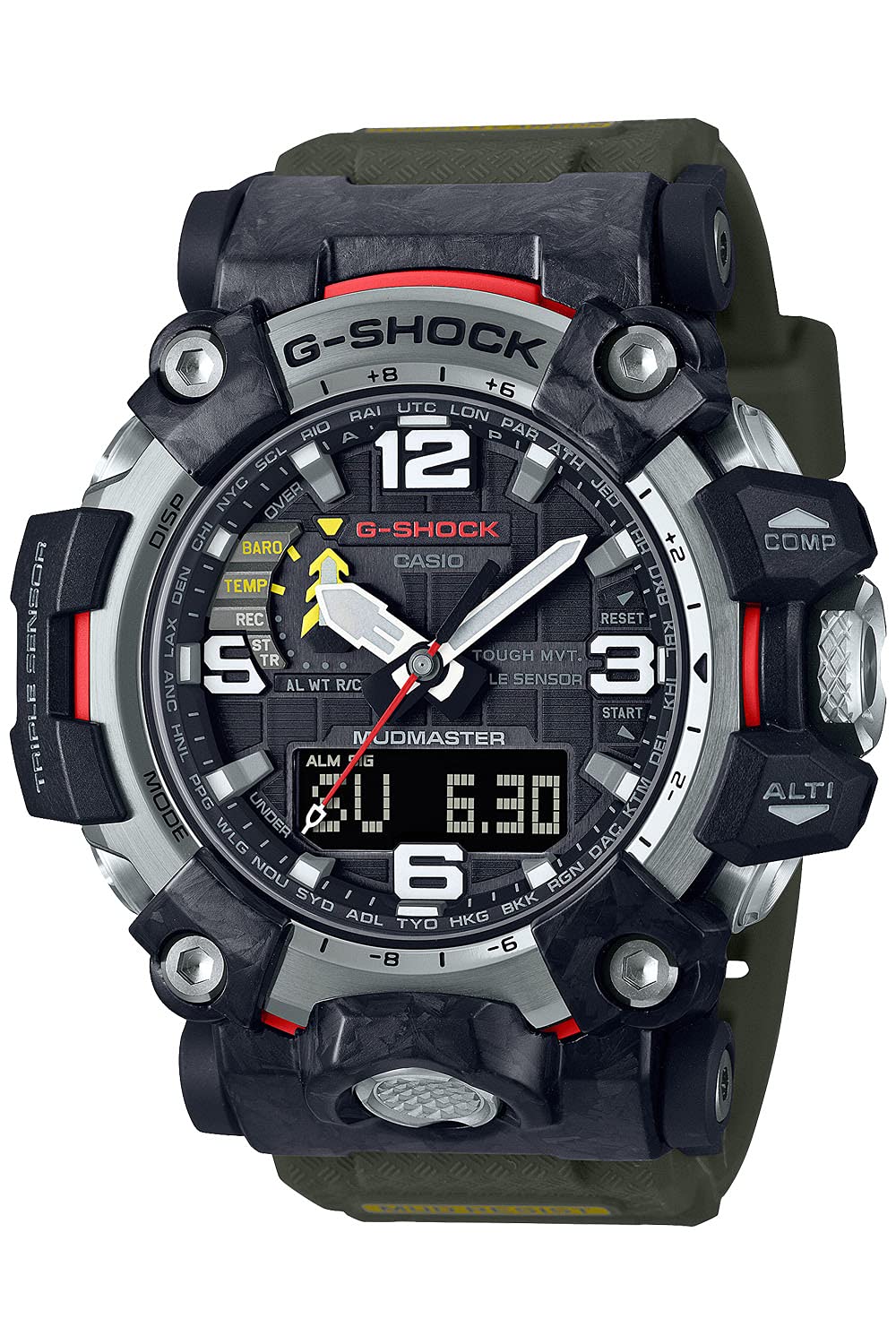 [Casio] G-Shock Watch [Domestic Genuine Product] MUDMASTER Radio Solar GWG-2000-1A3JF Men's Green