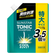 Sunstar Tonic Shampoo COOL BURST Shampoo Citrus Herb 1200mL x 1 Large Capacity Big Size Refill [Refreshing Scalp Care] Non-Silicone Formula