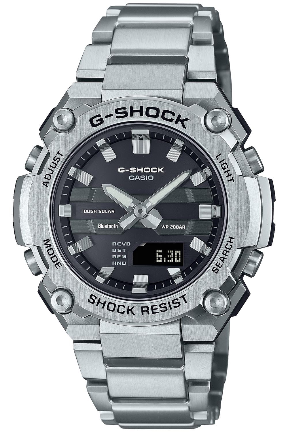 [Casio] G-Shock Watch [Domestic Genuine Product] G-STEEL Bluetooth Equipped with Solar GST-B600D-1AJF Men's Silver