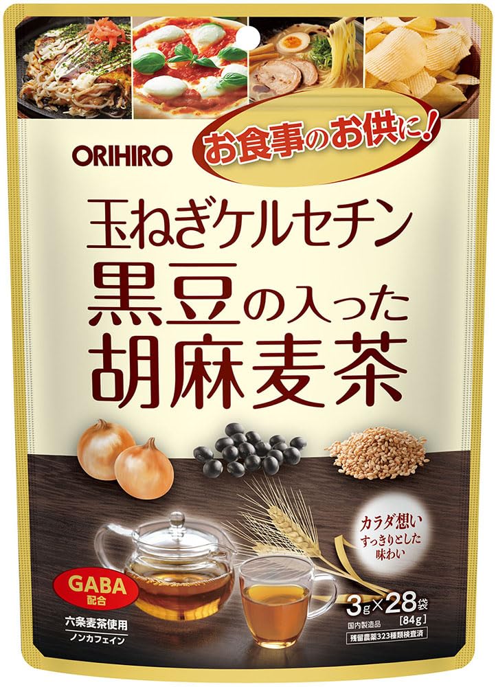 Orihiro Sesame barley tea with onion quercetin black beans 3g x 28 bags Non-caffeine