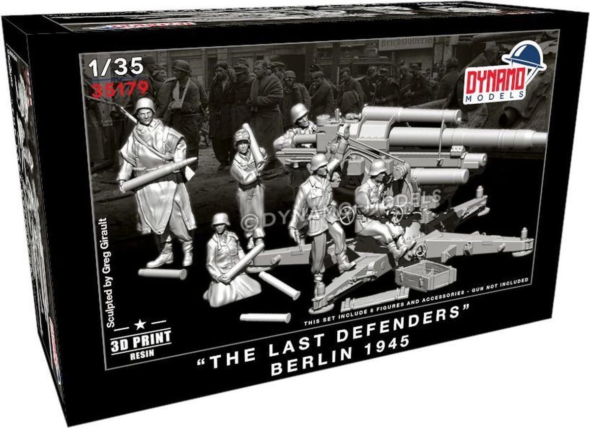 Động Lực Mô Hình 1/35 WW2 Đức Flak 88 Phi Hành Đoàn Trận Berlin 1945 6 Cái Bộ Máy In 3D DYN35179
