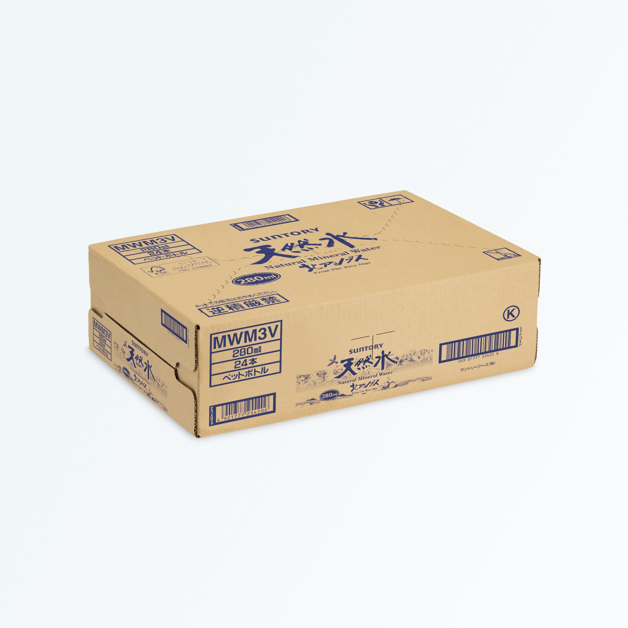 산토리 천연수 280ml×24개 내츄럴 미네랄 워터