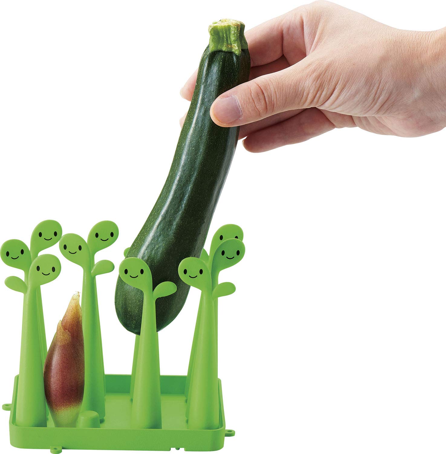 Cogit Veggie Tatechan Green Width 12.5 x Depth 9.5cm Vegetable freshness Long lasting