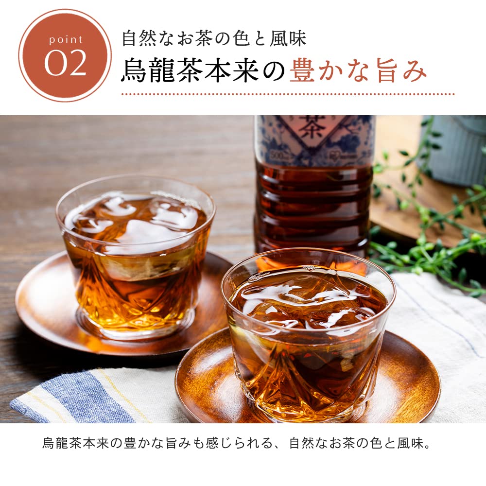 Iris Ohyama Oolong Tea 500ml x 24 bottles Oolong Tea Plastic Bottle Case Bottle 500ml Domestic Manufactured Ocha