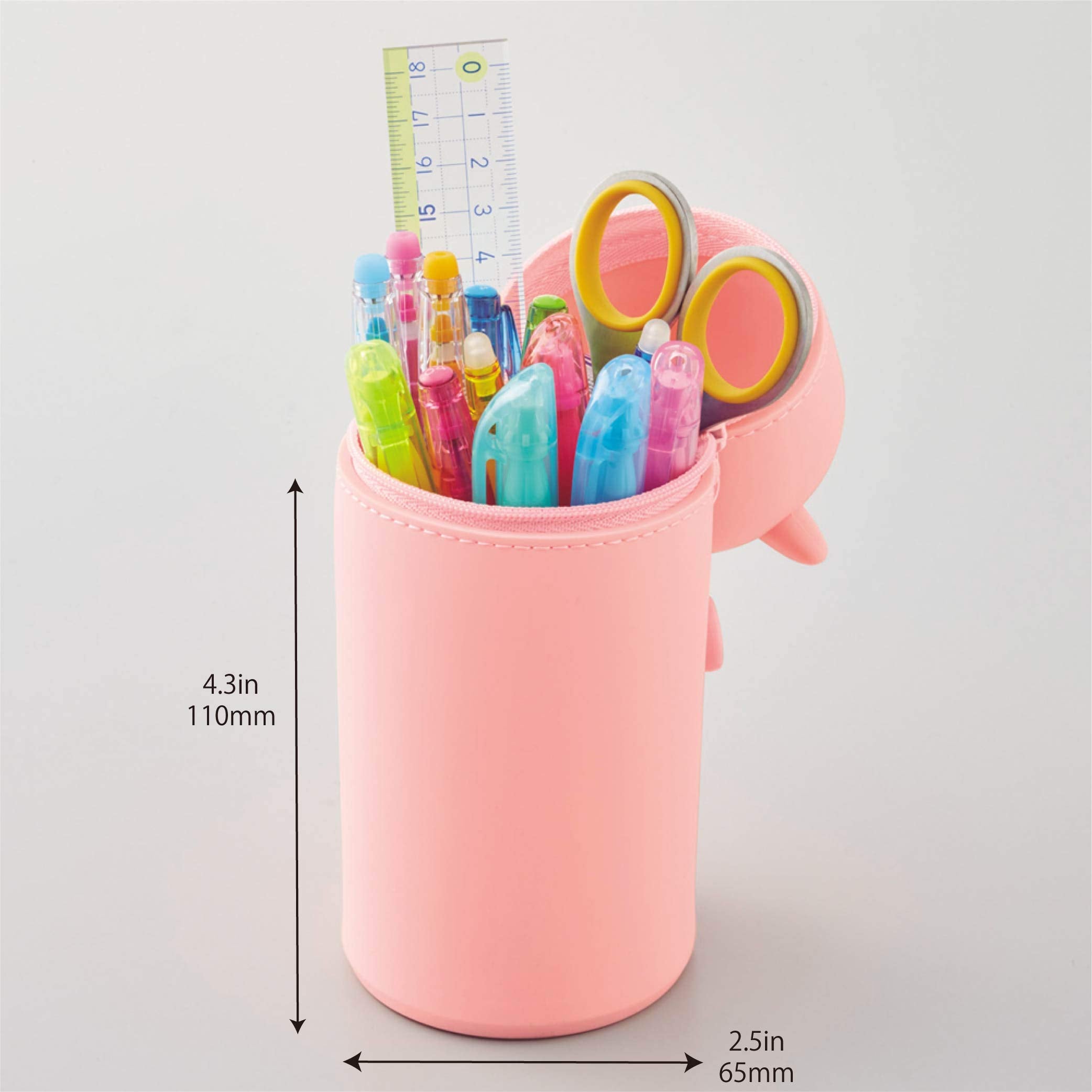 リヒトラブ スタンド ペンケース BIG プニラボ パンダ A7714-6