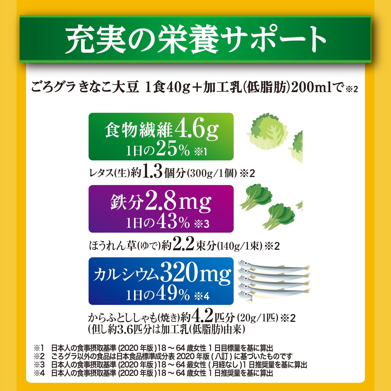 Đậu nành Nissin Cisco Gorogura Kinako 320g x 8 túi