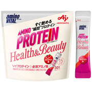 아미노 바이탈 아지노모토 아미노 단백질 for woman 딸기 맛 스틱 30 개 입 파우치 아미노산 BCAA EAA 소이 단백질 콜라겐 다이어트 여성