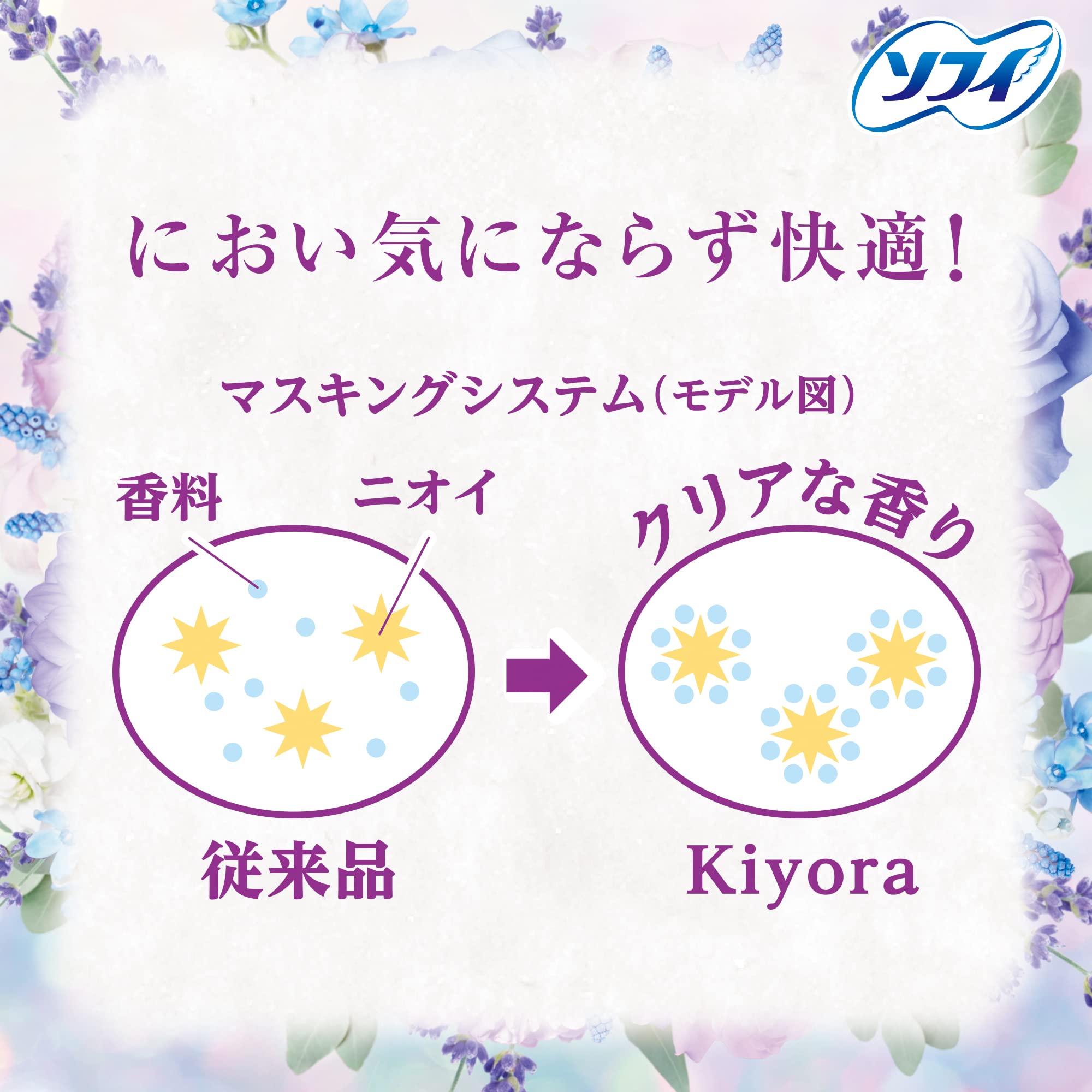 ソフィ Kiyora フローラルリラックスの香り 72枚入