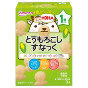 [Wakodo] Snacks for 1 year old + DHA Corn Snacks 6 pieces [From around 12 months] Designed to be easy to put in the mouth Considering sweetness and salt content Individual packaging