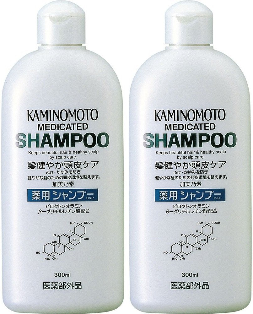[Bulk purchase] Kaminomoto Medicated Shampoo B&P 300mL [Quasi-drug] x 2 pieces