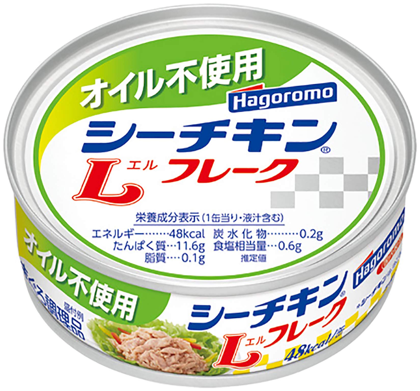 허벅지 오일 미사용 바다 치킨 L 플레이크 70g (0268) × 6개