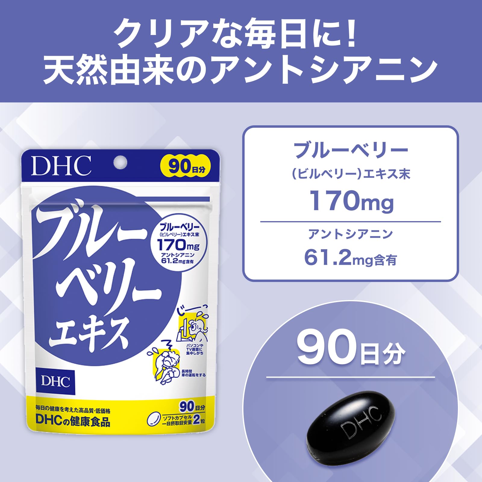 DHC 블루베리 추출물 덕용 90일분