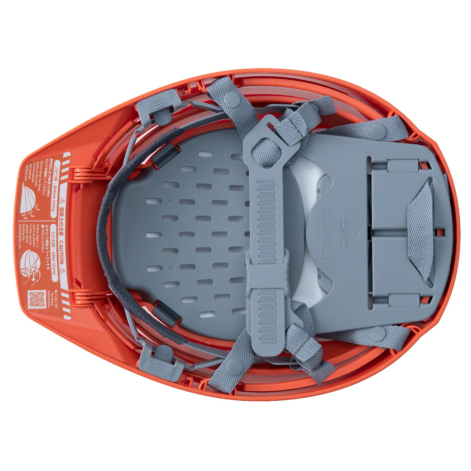 DIC Plastic Folding Helmet IZANO2 Orange