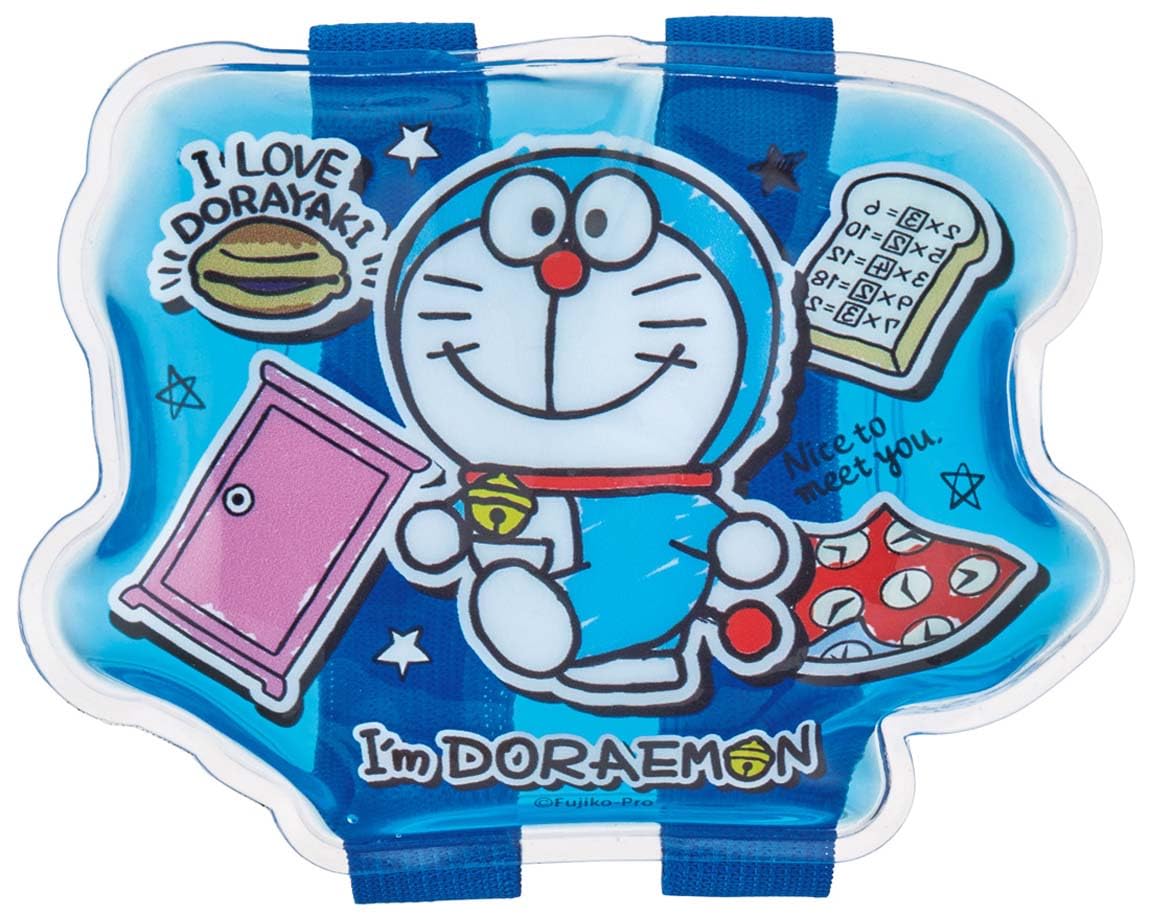 Skater Ice Pack with Belt Doraemon Sticker Sanrio 14 x 8cm CLBB1-A