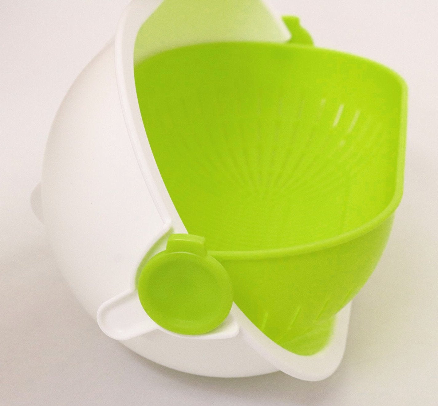 Kokubo Zaru Spin Wheel Colander Oval Gray KK-313