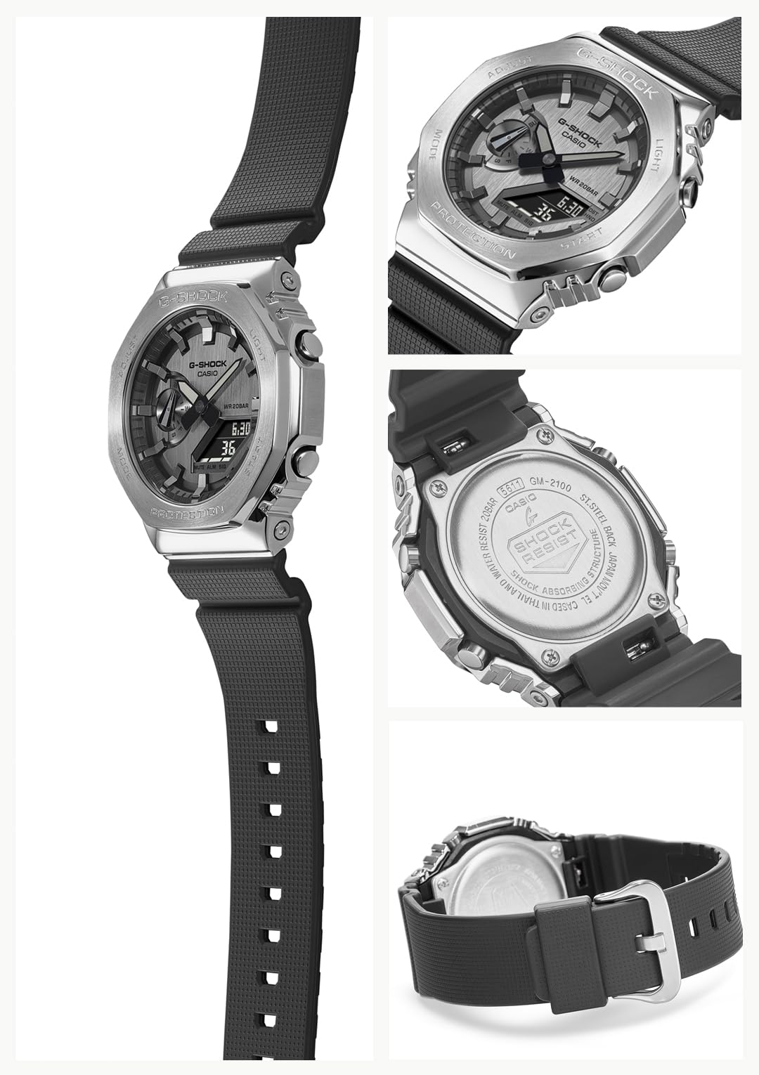 [Casio] G-Shock Watch [Domestic Genuine Product] Metal Covered GM-2100-1AJF Men's Black