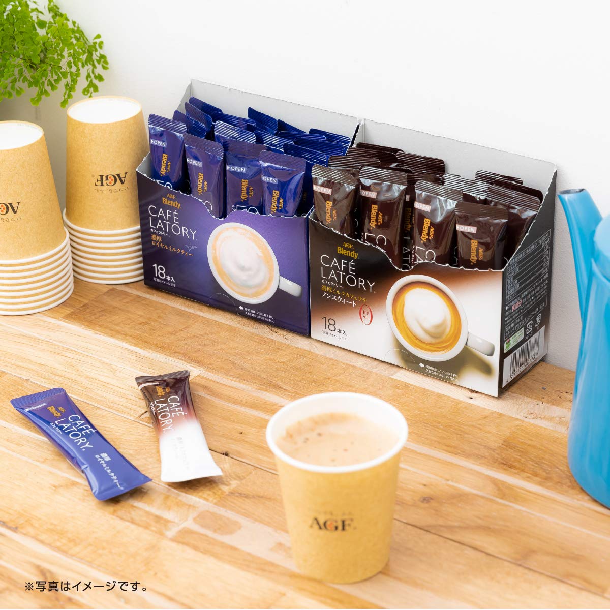 AGF Blendy Cafe Latry Stick Rich Milk Cafe Latte 18 pieces [Stick Coffee]