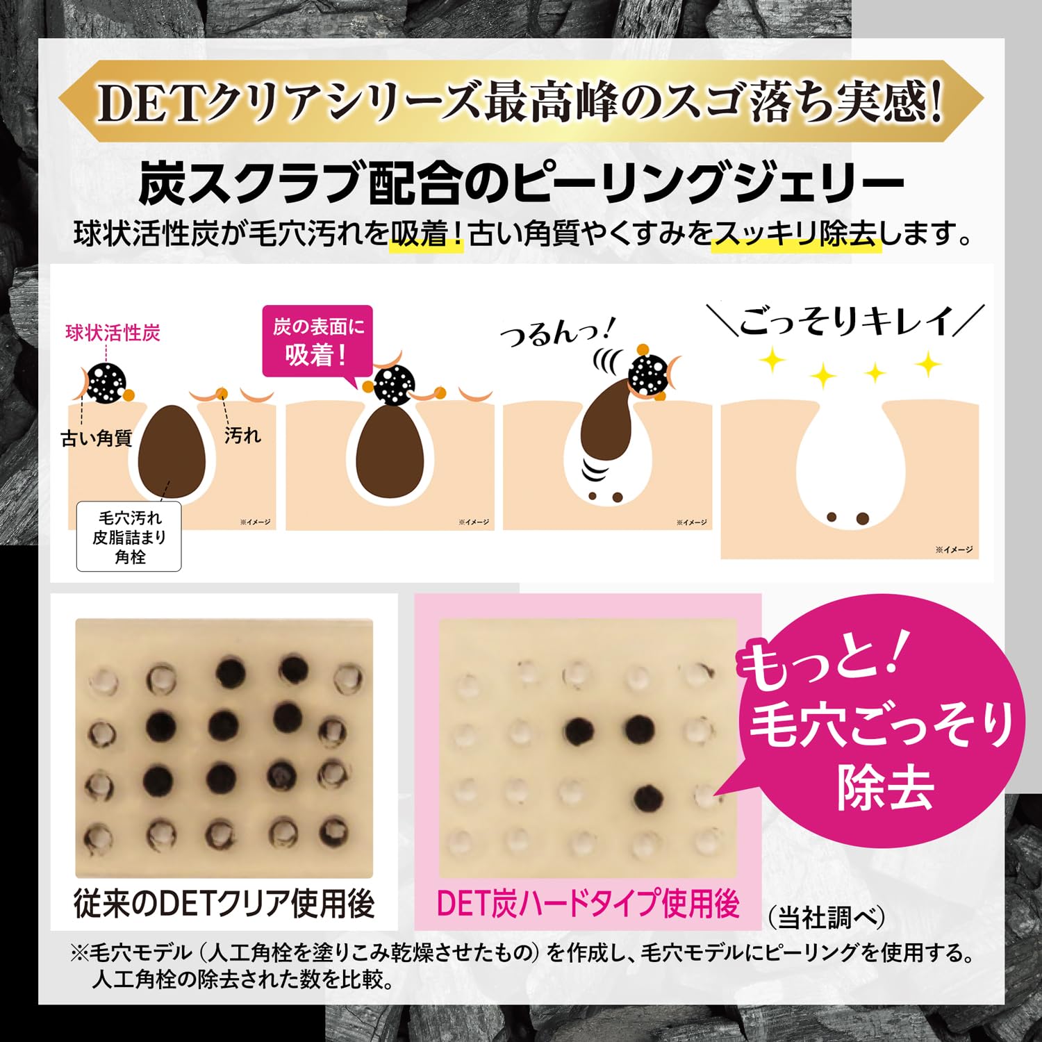 DET Clear Bright & Peeling Jelly Charcoal