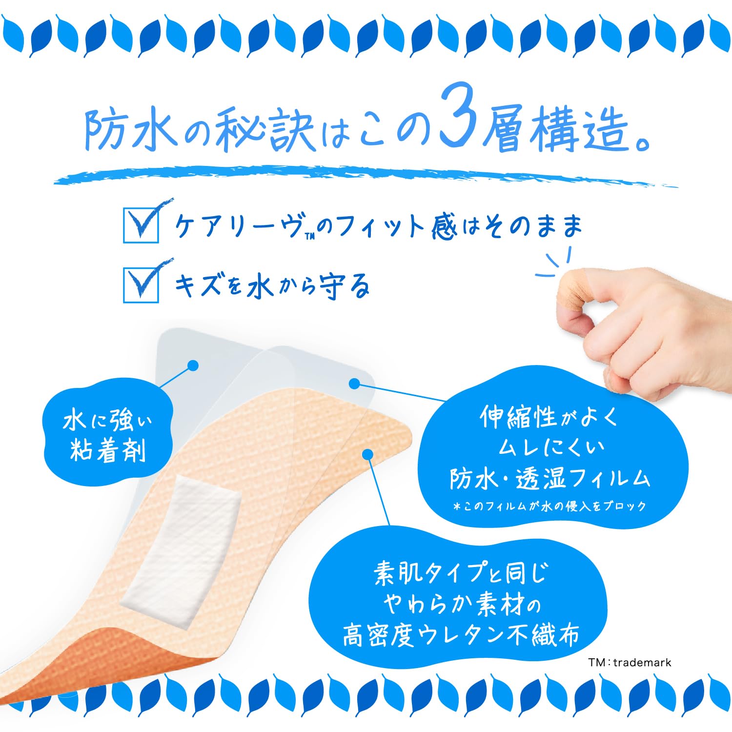 日班急救创可贴防水型指尖用56mm×60mm CLB8A