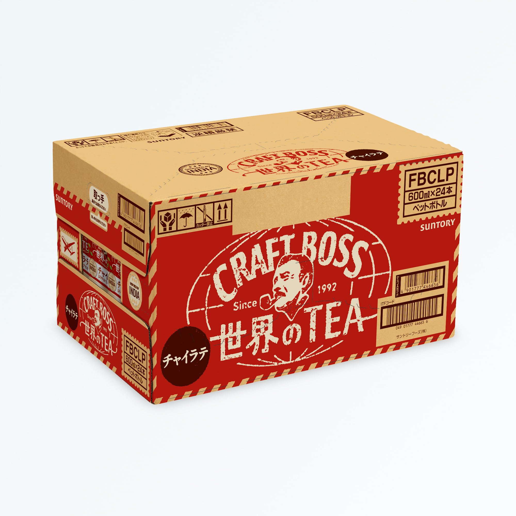 Suntory BOSS Craft Boss Chai Latte World TEA 600ml x 24 bottles