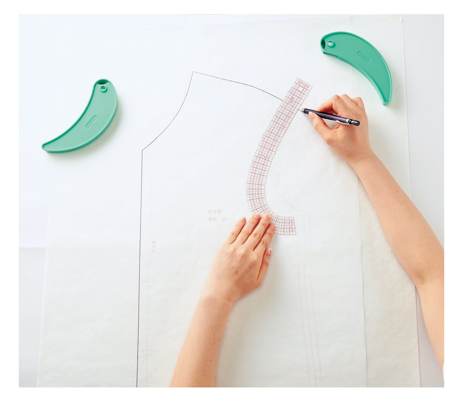 Clover Clover May Nguồn Cung Cấp Clover Curve Ruler với Thước Mini 25-051