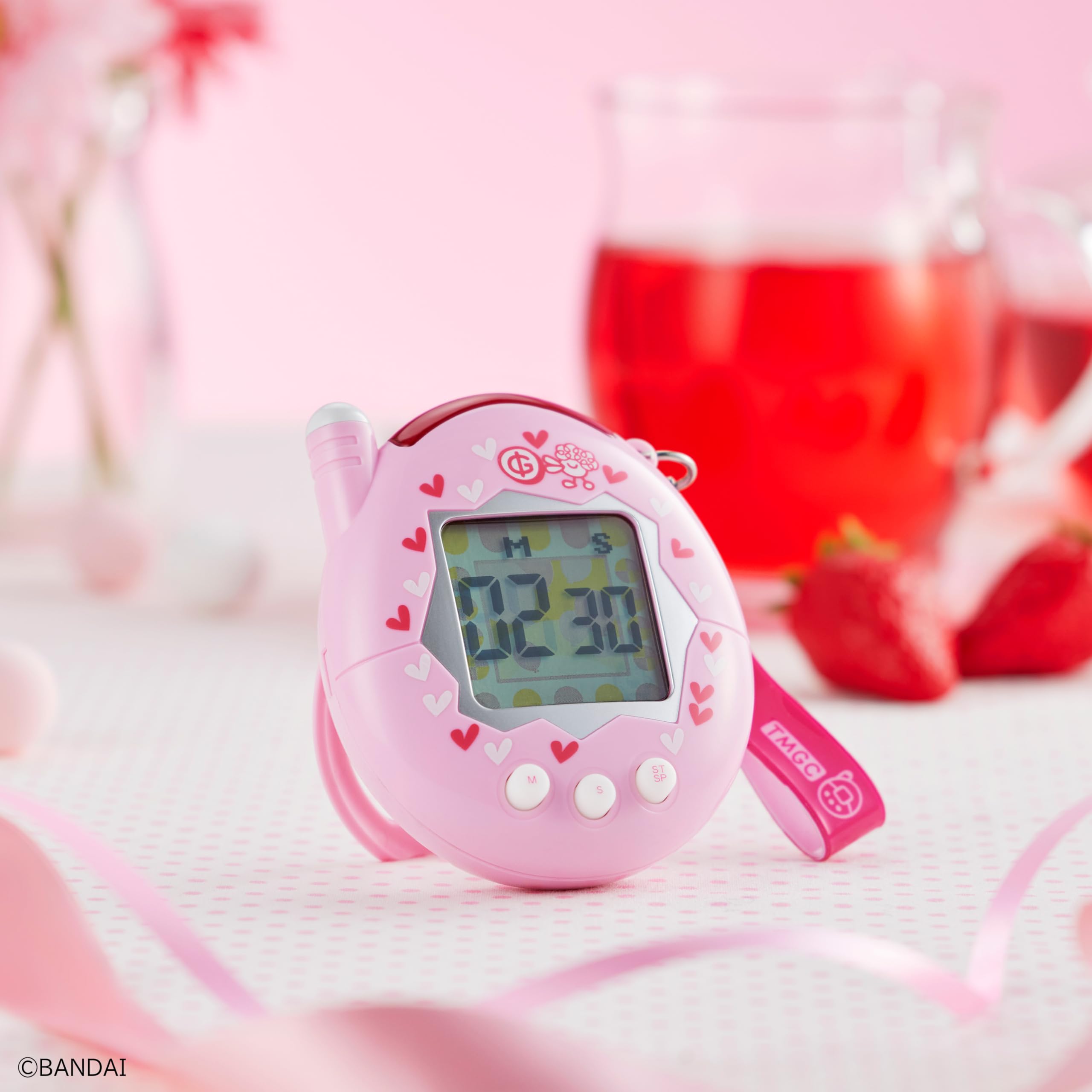 Ccp Tamagotchi Kitchen Timer Ketama Pink ``Congratulations! Keitai Kai2! Tamagotchi Plus'' Freestanding Stand with Magnet Cute Study Learning Cooking Charanix KH-CT82-TPP