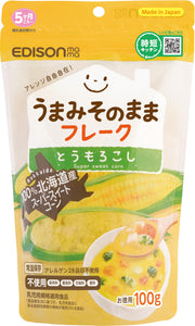 EDISONmama Umami Flakes 100g Corn Baby Food Baby Food Organic Vegetable Paste For Babies Around 5 Months ~