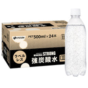 Mineral Strong Itoen Labelless Strong Carbonated Water 500ml x 24 bottles