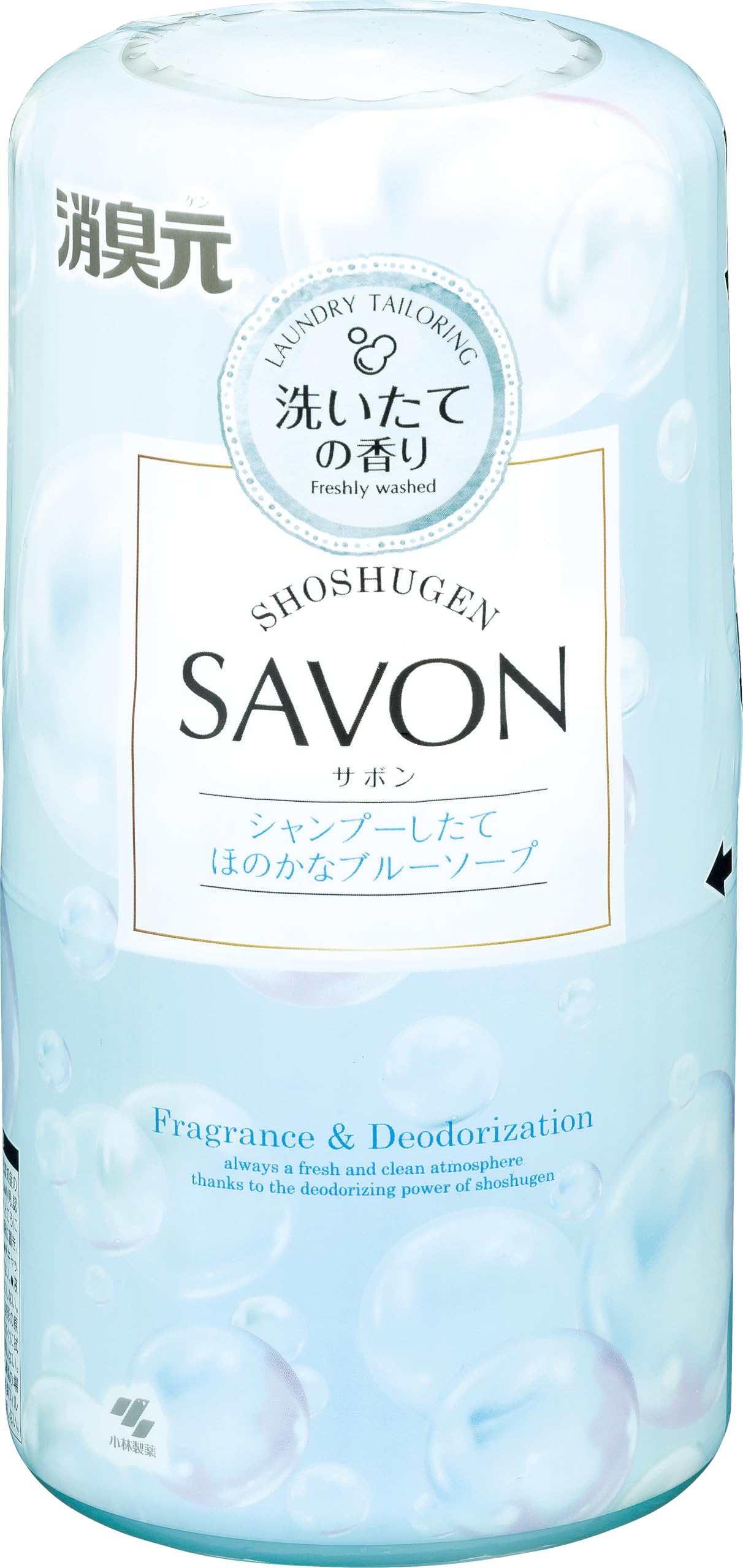 Deodorizing source SAVON [Small blue soap scent after shampooing] Stand-alone air freshener deodorant / Room Toilet Entrance Bedroom Main unit 400ml [Kobayashi Pharmaceutical]
