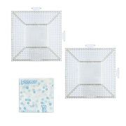 Kawada Perler Beads Plate Set L Square (Transparent) for Ages 5 and Up Iron Beads Toy Hobby 80-30026