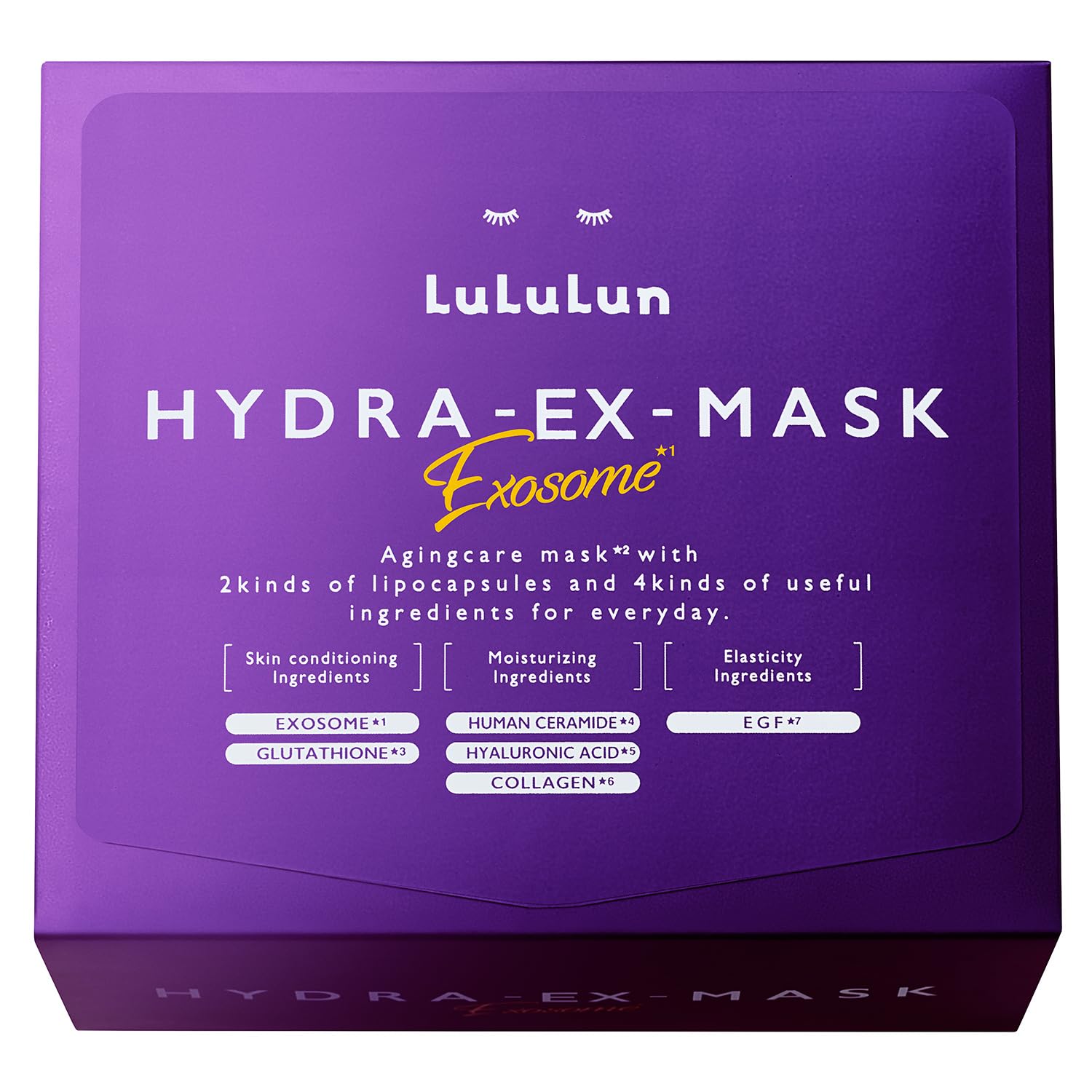 LuLuLun LuLuLun Hydra EX Mask 28 Pieces Pack Face Pack Sheet Mask Face Moisturizing Pore Large Capacity