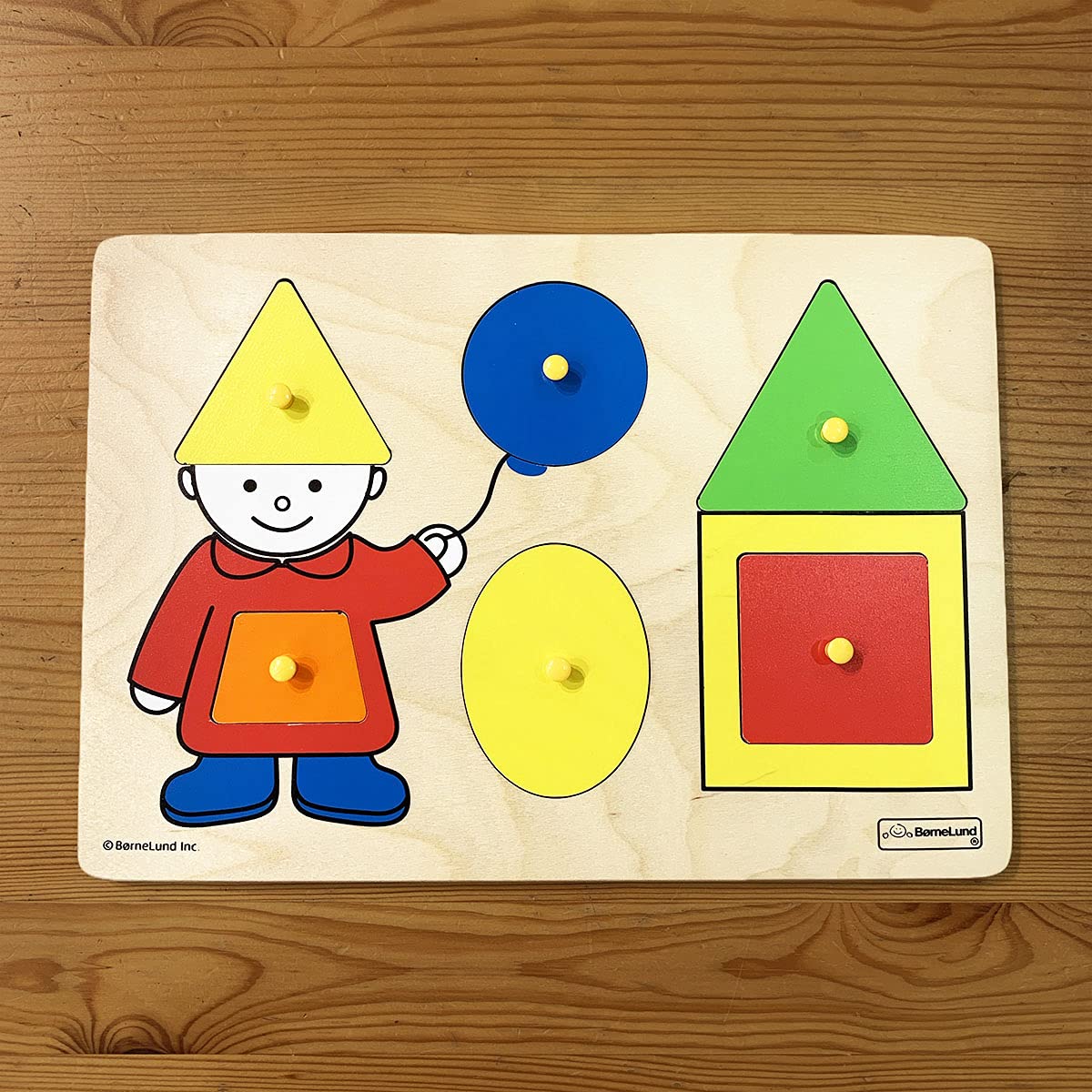 BorneLund Original First Shape Puzzle [6 pieces] Around 2 years old HY711890